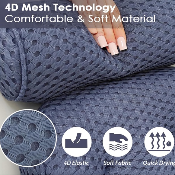 Bathtub Large Spa Pillow with 4D Air Mesh - Picture 6 of 6